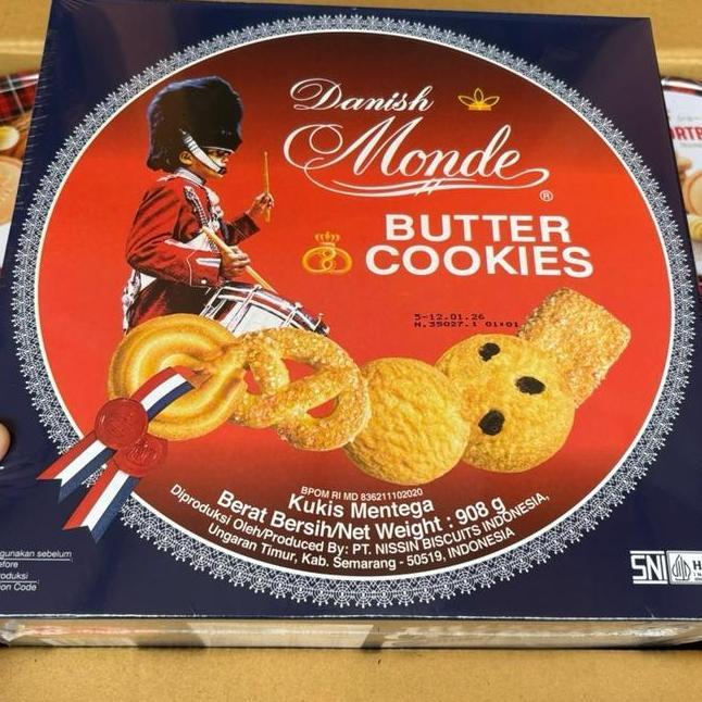 Agen Distributor Makanan Ringan Hampers Lebaran Sna Biskuit Monde Butter Cookies Kaleng Besar Jumbo 