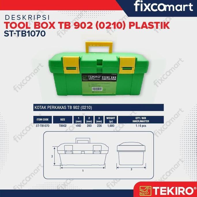 Tekiro Tool Box 0210 / Tool Box Plastik / Kotak Penyimpanan Perkakas