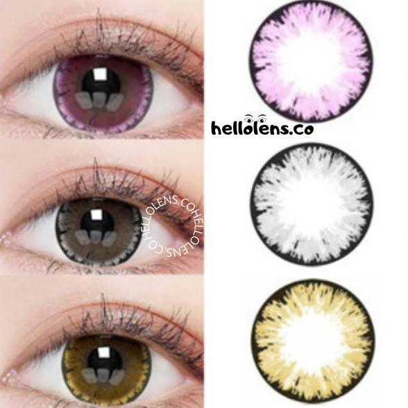 NEW PORODUK COD SOFTLENS MY ICE GRAY BROWN PINK N8 BY PINKIN 14.8MM NATURAL LOOK NORMAL DAN MINUS