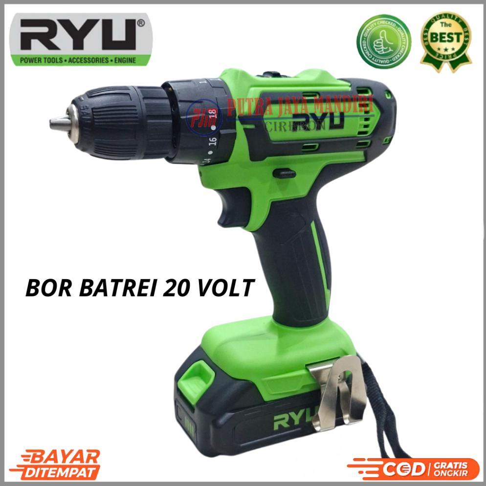 [NEW] Ryu Bor Batrei Beton Tembok Kayu Besi 20 V Set Cordless Impact Drill RCI 20 Volt 100% Original
