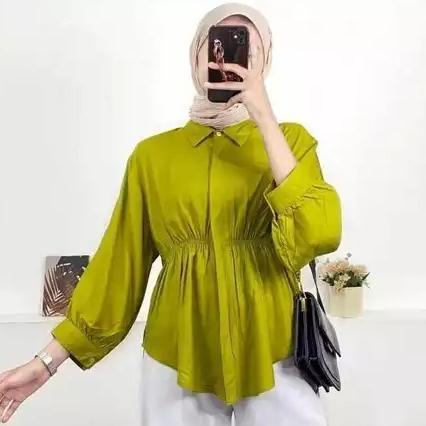 BEST SELLER AIKO SHIRT BLOUSE KEMEJA KERUT WANITA/ AIKO SHIRT BLOUSE/ BLOUSE WANITA KEKINIAN BAHAN K