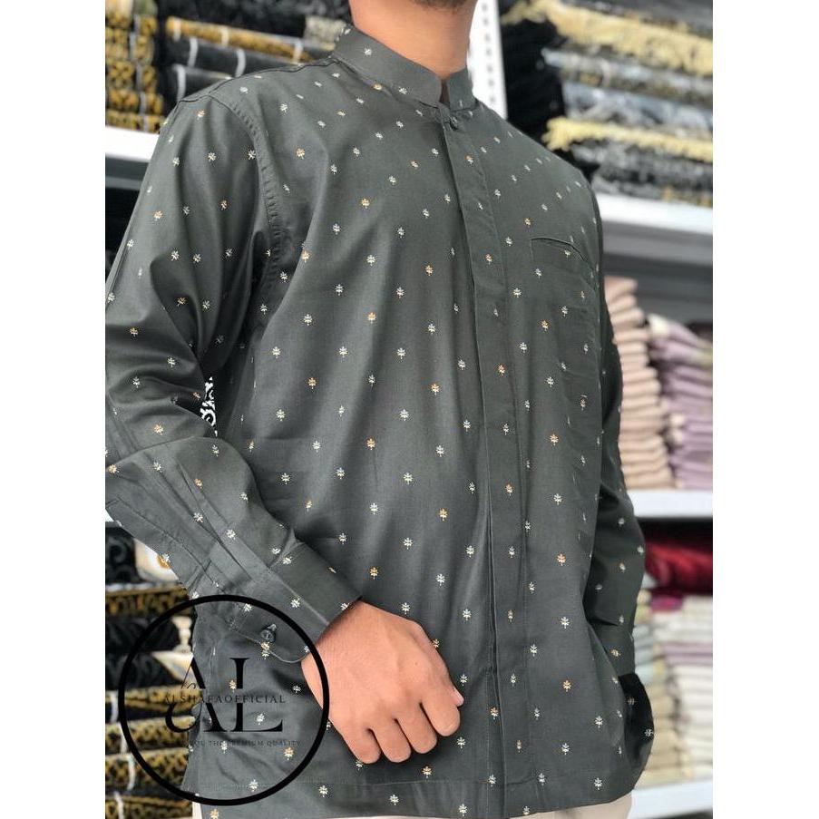 Baju Koko DL/Kemeja Koko Dewasa Bahan Katun Motif Lengan panjang & pendek