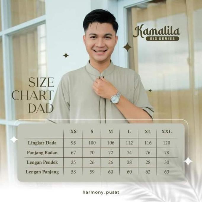 Sarimbit Kamalila Eid Series by Harmony Gamis Famset Couple Keluarga Lebaran 2023