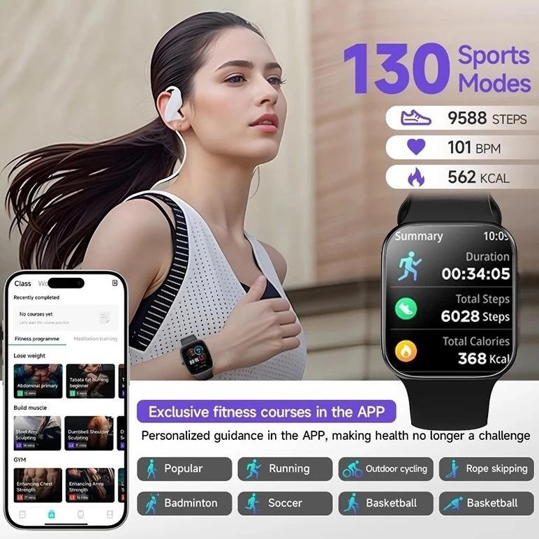 PROMO TERBARU Laxasfit Smartwatch Series S11 Pro MAX 2.3" AMOLED Large touch Screen Bluetooth Call I