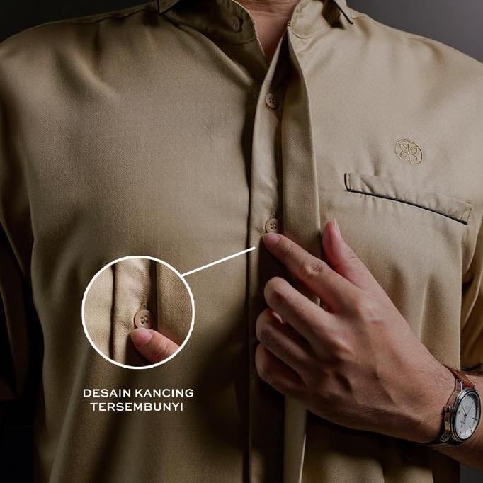 Gerai Hawa - Ghaly Kemeja Pria Lengan Pendek Baju Koko Dewasa Daily & Premium