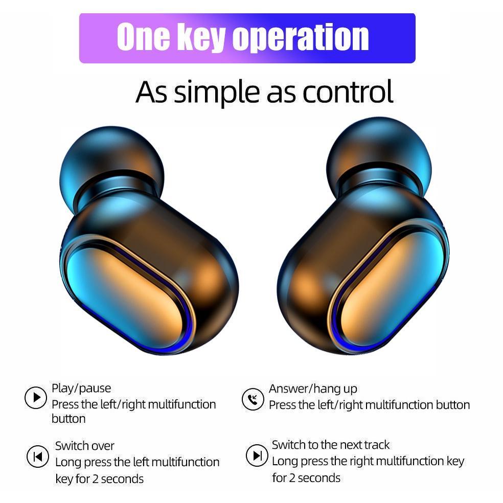 BEST SALE Jovitech TWS Earphone Bluetooth Wireless Earbuds Digital Click Button LED Display Waterpro