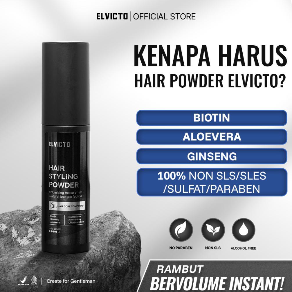 ELVICTO HAIR STYLING POWDER 10gr | Hair Powder Hair Powder Pria Powder Rambut Pria Bubuk Rambut Pria