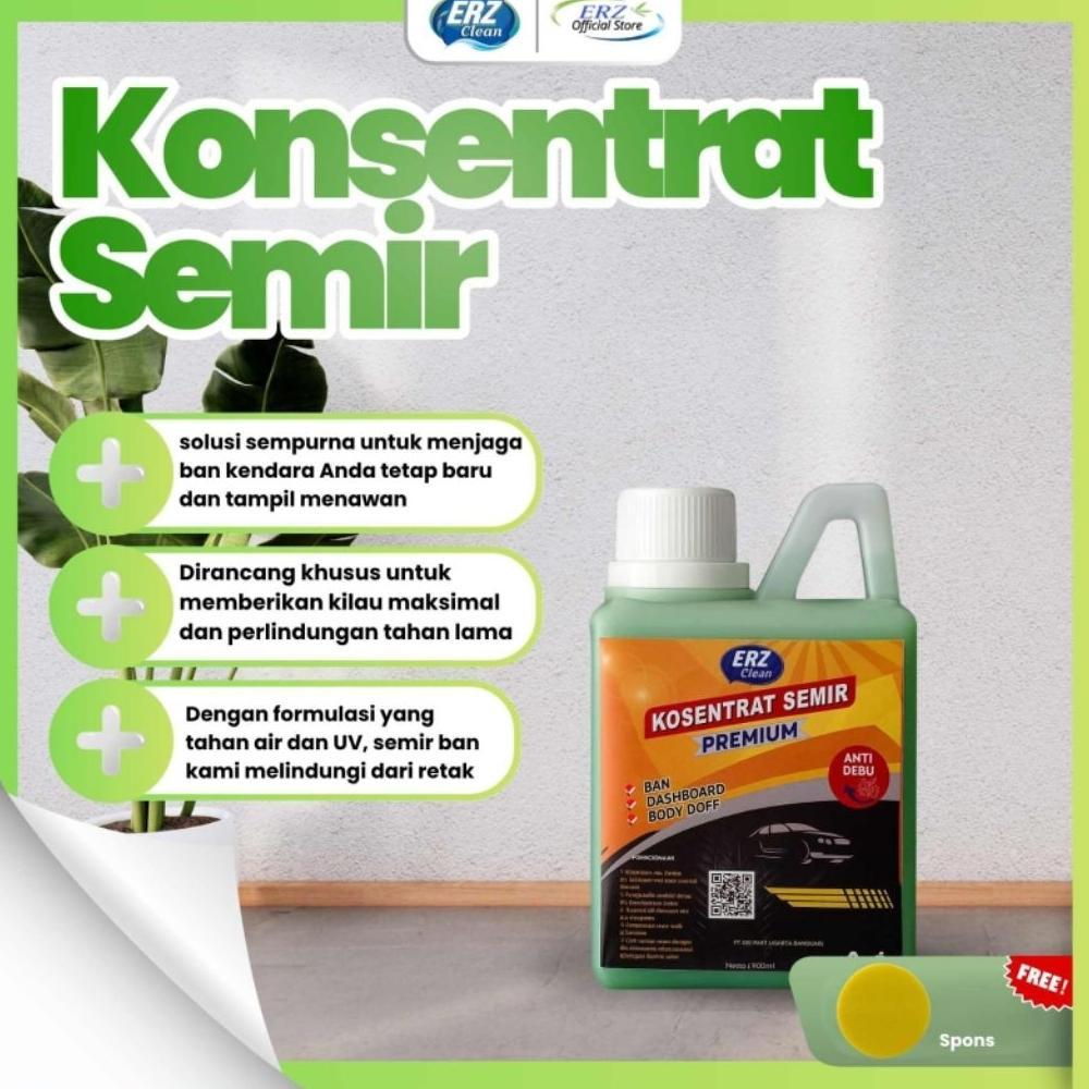 Premium Erz Semir Ban / Pengkilap Body Kasar 1 Liter - Semir Ban Motor - Semir Dashboard - Semir Tri