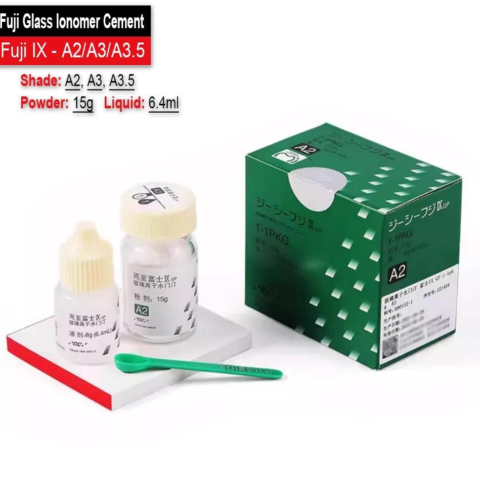 GC Glass Ionomer Dental Luting Cement Fuji I/II/IX Glass Ionized Gic Resin Powder Liquid Set Tooth R