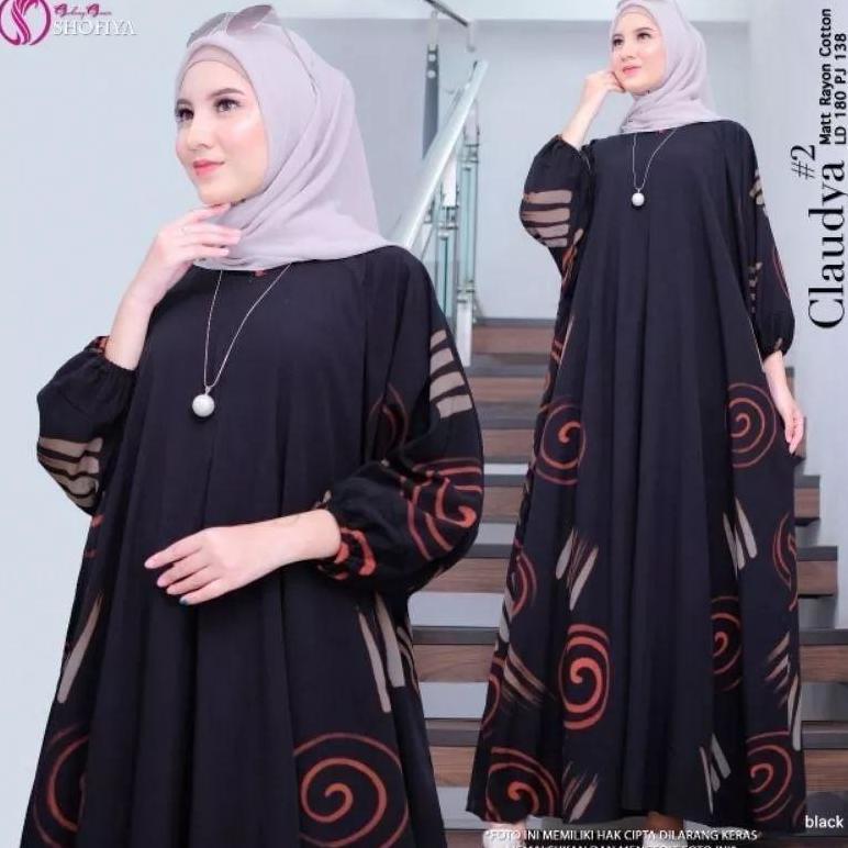 NEW KAFTAN RAYON PREMIUM Kaftan evita claudya Riyana -kaftan Viral -Wanita - Claudya Kaftan Kondanga