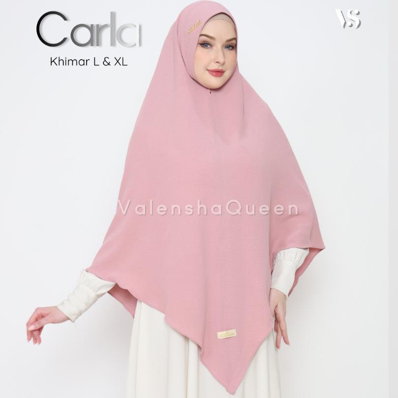 NEW Valenshaqueen | Carla Khimar L dan XL | Hijab Instan | Jilbab Syari | Hijab Jumbo | Hijab Crinkl