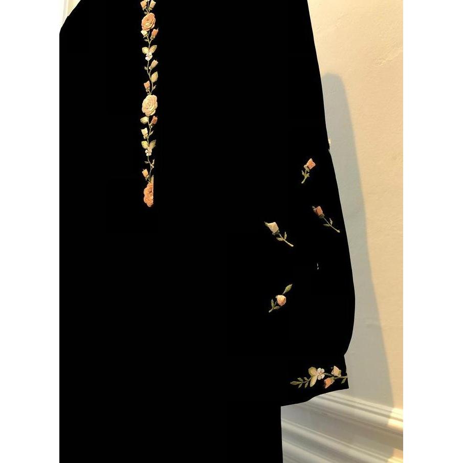 Aurora Dress Gamis Sarimbit keluarga SO-345 Black Edition By Nesty Collection