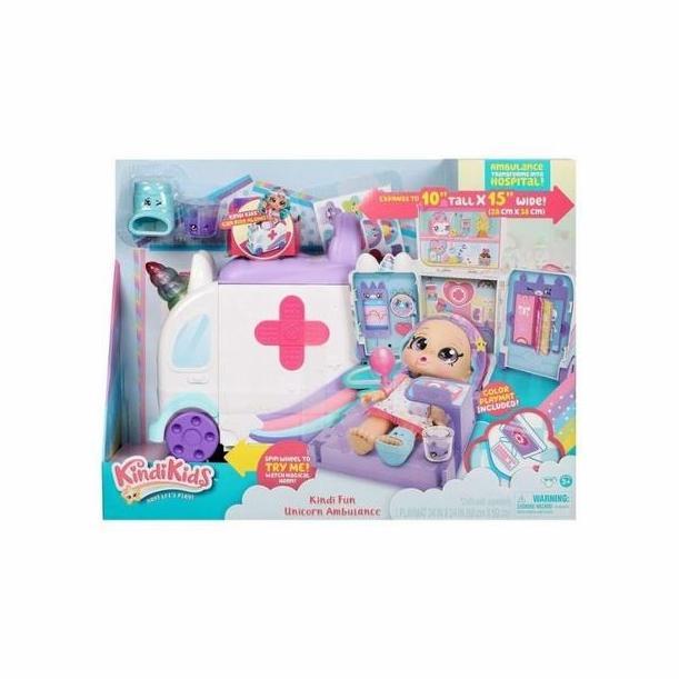 Kindi Kids : Kindi Fun UNICORN AMBULANCE Playset [Original]