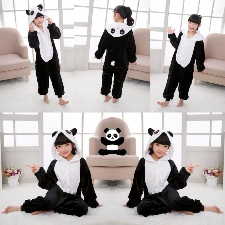 Baju Kostum Piyama Tidur Cosplay Anak Laki Laki Perempuan Motih Hewan Kartun Dinosaurus Spiderman Je