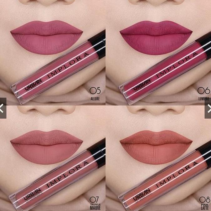 Lansungkirim- Implora Lipcream Urban Matte Bpom Original Lip Cream Bibir Waterproof Kosmetik Wajah L