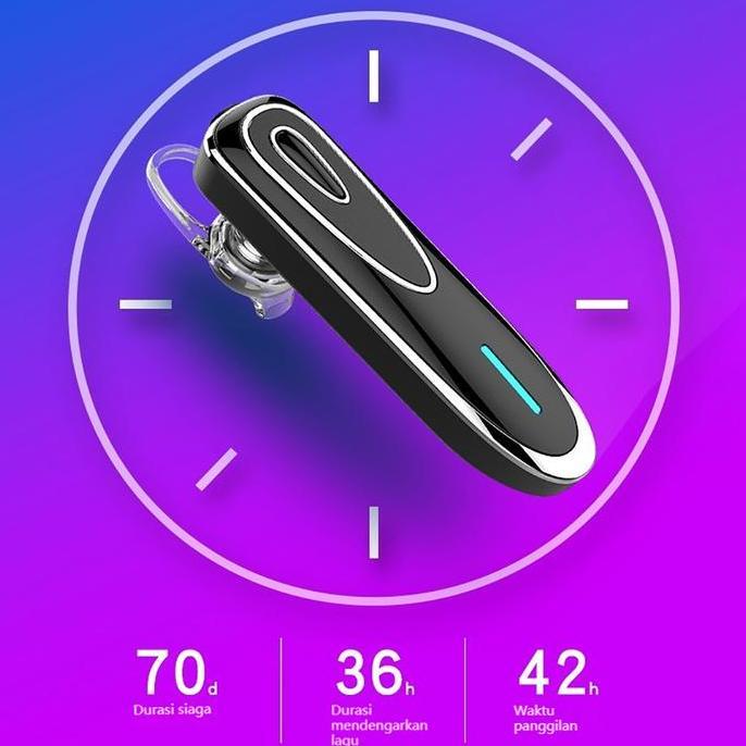 Headset Bluetooth K1 Waktu Siaga Panjang Headset Bluetooth Stereo Panggilan Telepon Headset Bluetoot