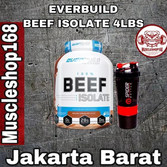 Whynottx- Everbuild Nutrition 100% Beef Isolate 4Lbs Whey Isolate Beef
