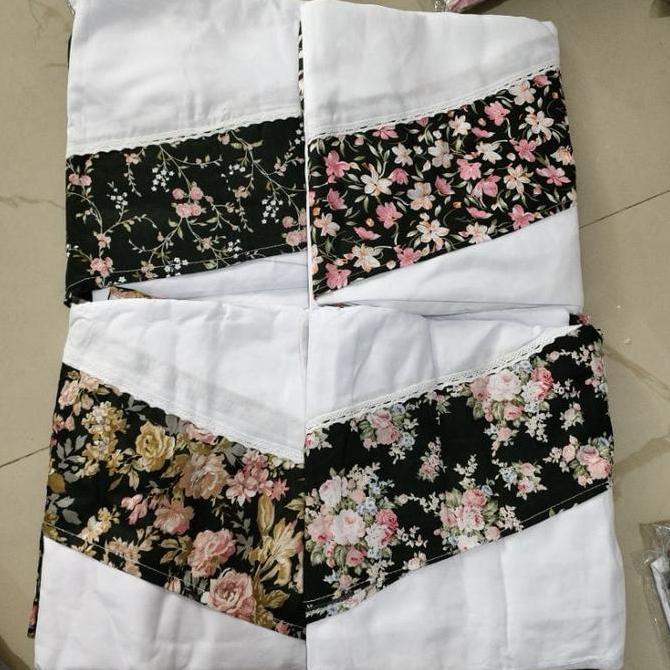 MUKENA SANTRI RENDA LOVE PUTIH | MUKENA DEWASA Katun Motif Mukenah