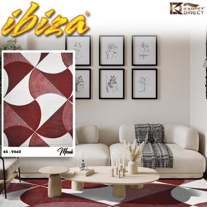 [Karpet Direct] Ibiza Karpet (Merah) 100X150 Cm - Kode 45-9460