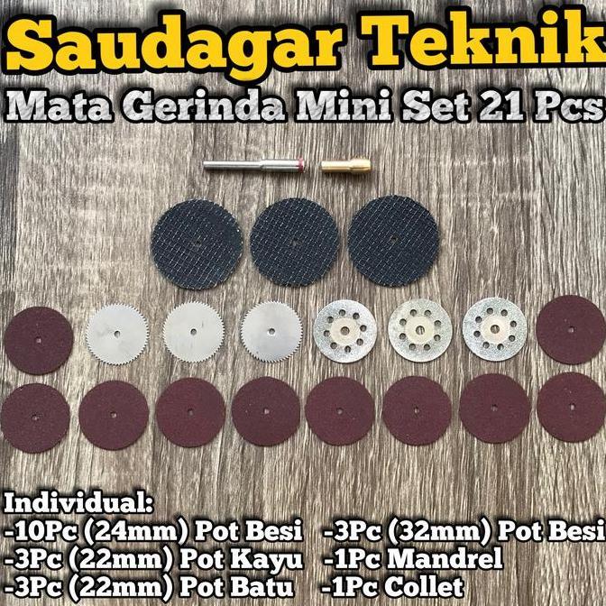 Powerx- Mata Gerinda Mini Set Mata Diamond Mini Grinder Set