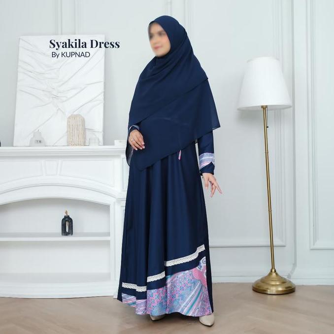 KUPNAD | Gamis Motif Batik Katun Toyobo Wanita Muslimah Syari Busui Friendly Adem, Modern & Nyaman |