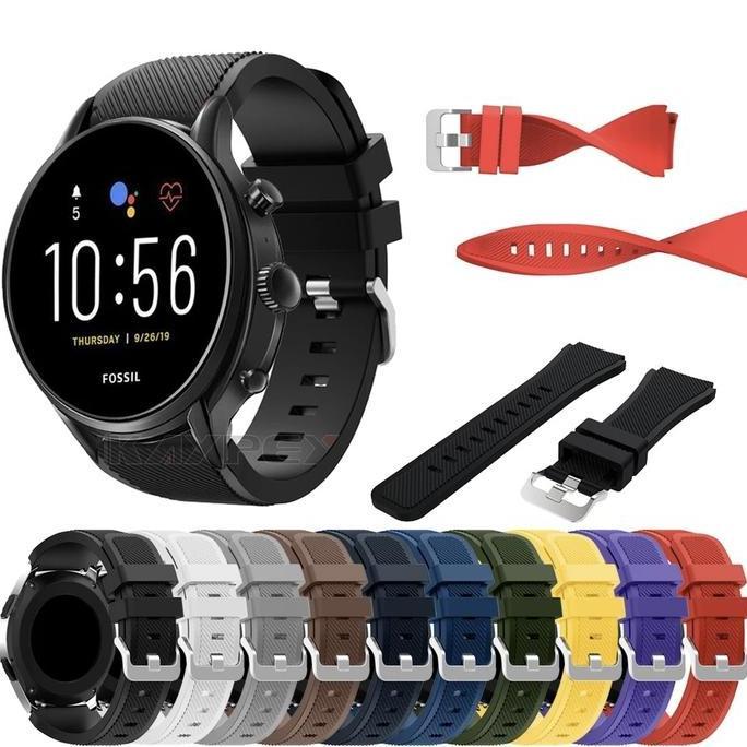 STRAP TALI JAM TANGAN SPORT SILICONE FOSSIL GEN 4 DAN 5 SMART WATCH