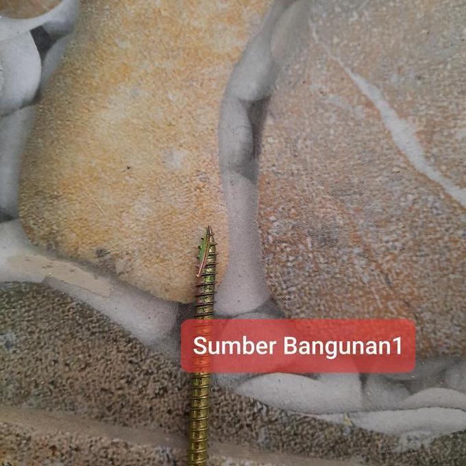 Yukbisa- Skrup Roofing Kayu Drat Kasar 10Cm // (10 Pcs) Sekrup Roofing Kayu