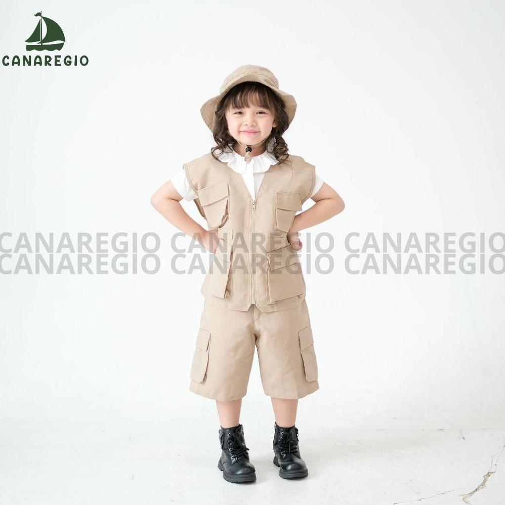Baju Safari Anak Baju 1 Set Anak Safari Penjaga Kebun Binatang | Kostum Penjaga Safari Anak | Kemeja