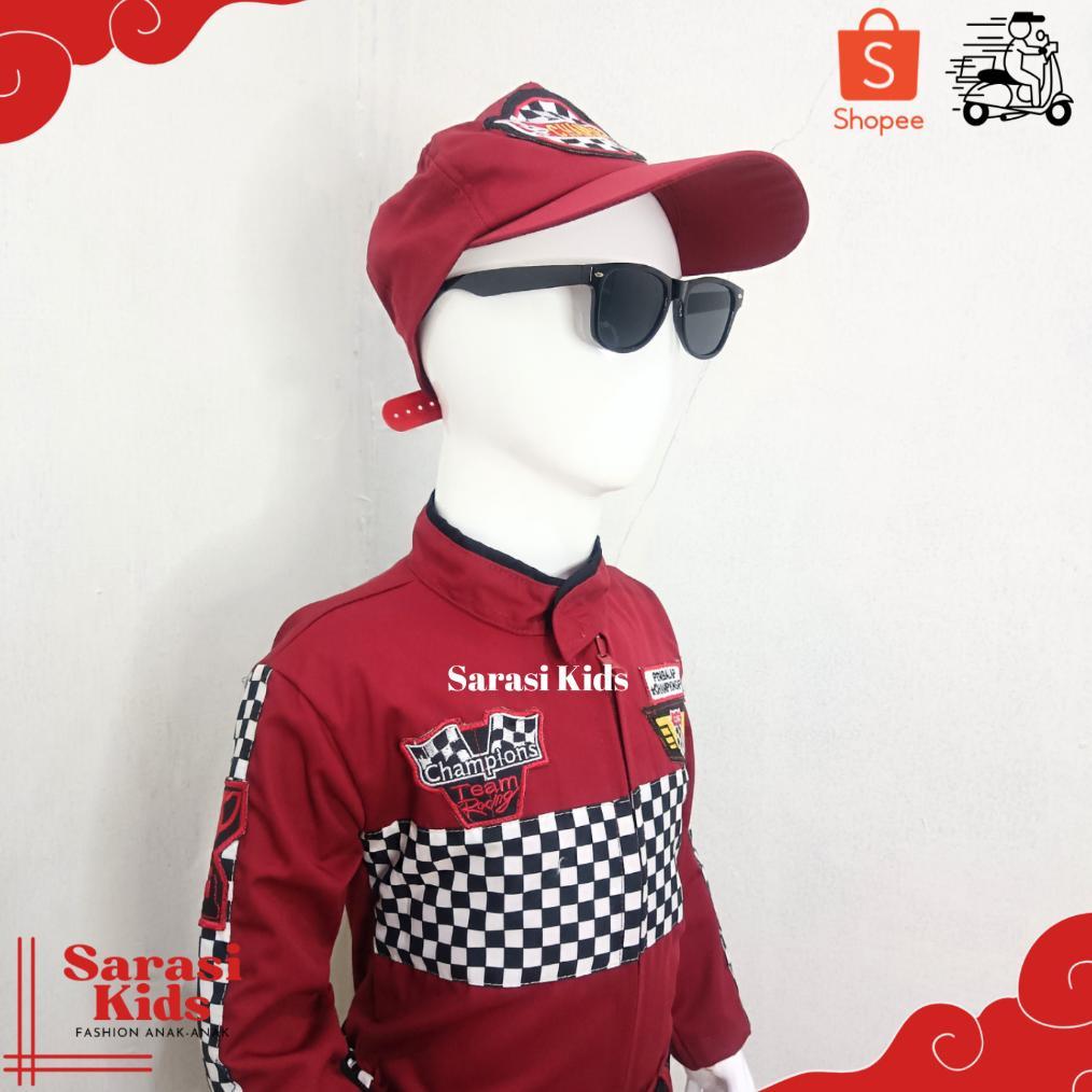 Sarasi - Baju Profesi Anak - Baju Balap Anak Laki Baju Pembalap Anak Kostum Pembalap Anak Stelan Pem
