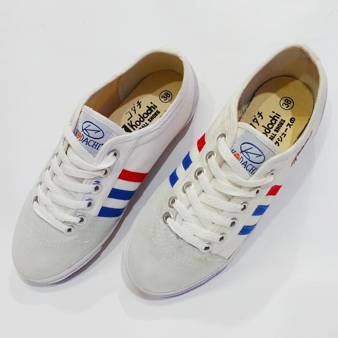 Lansungkirim- Kodachi Sepatu Pria Putih Casual Sneakers Shoes Bahan Kanvas Karet Berkualitas Tinggi 