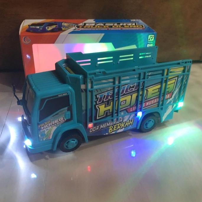 Lansungkirim- Mainan Mobil Truk Oleng-Pickup Ada Lampu Suara Telolet