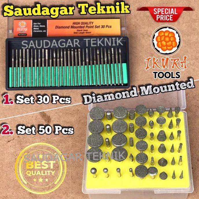 Powerx- Mata Bor Tuner Ukir Mata Bor Diamond Mini Grinder Bor Intan