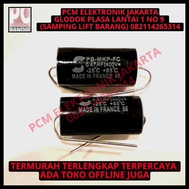 TERLARIS KAPASITOR SOLUND SOLEN ASLI FRANCE 474 0.47UF 0.47 UF 630V 630 VOLT 