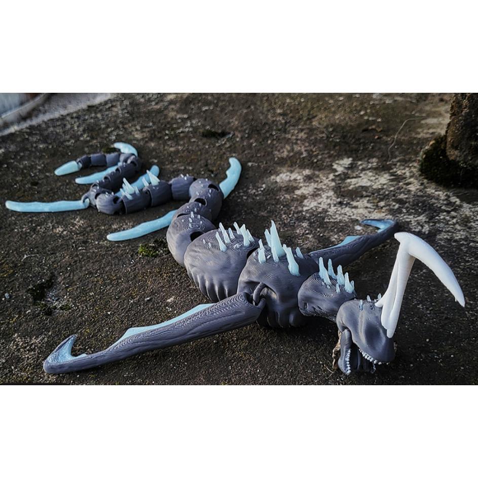 Mainan Figure Articulated Silence Leviathan Subnautica Monster Laut Artikulasi Koleksi