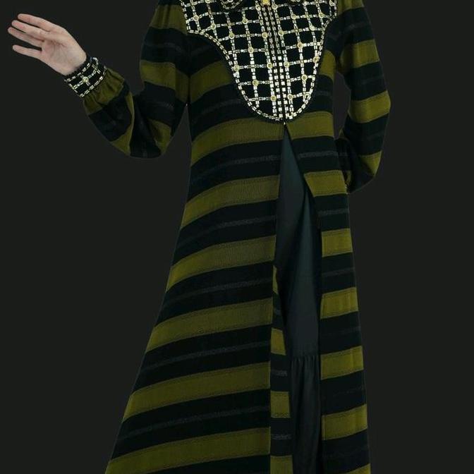 [NEW] A3834 - Abaya Hikmat Fashion Original set Hijab