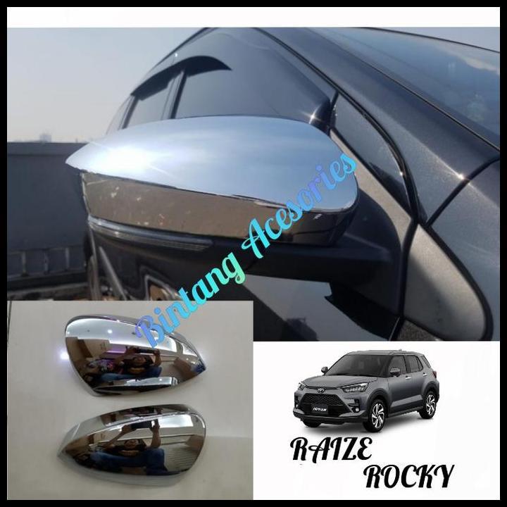 TERBARU COVER SPION MOBIL TOYOTA RAIZE CHROME PELAPSI SPION MOBIL RAIZE CHROME 