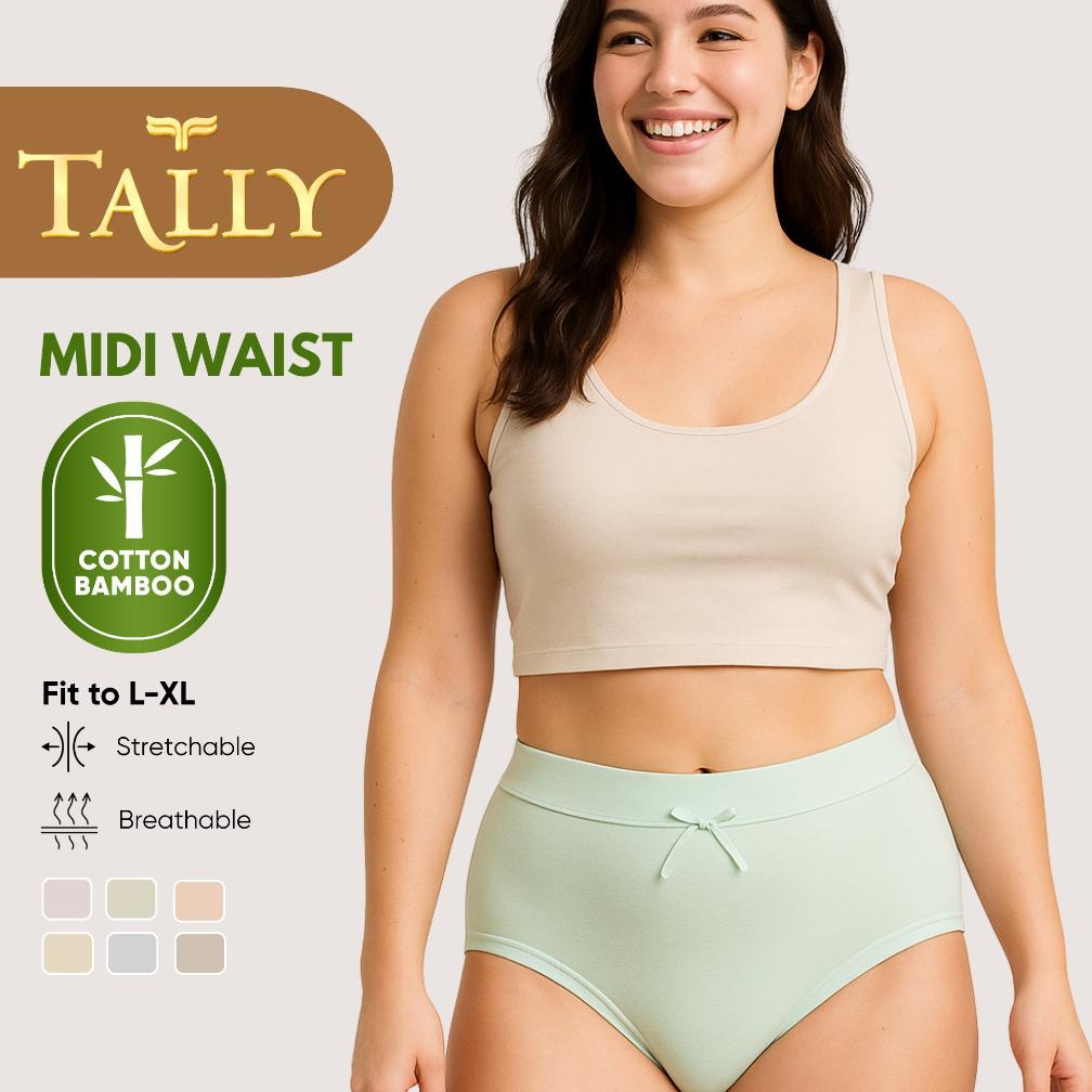 TALLY Celana Dalam Wanita Bahan Katun Bambu Fit to L - XL CD Daily Basic CD 5566 Sarwendah