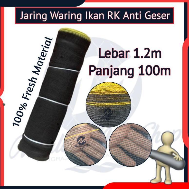 [SF] Jaring Waring Ikan RK Anti Geser Import China/Jaring Waring Ikan 1 Roll/Jaring Waring Hitam