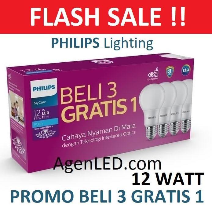 PHILIPS Lampu LED 12W Bohlam 12 w watt PUTIH Bulb philip 12watt MyCare