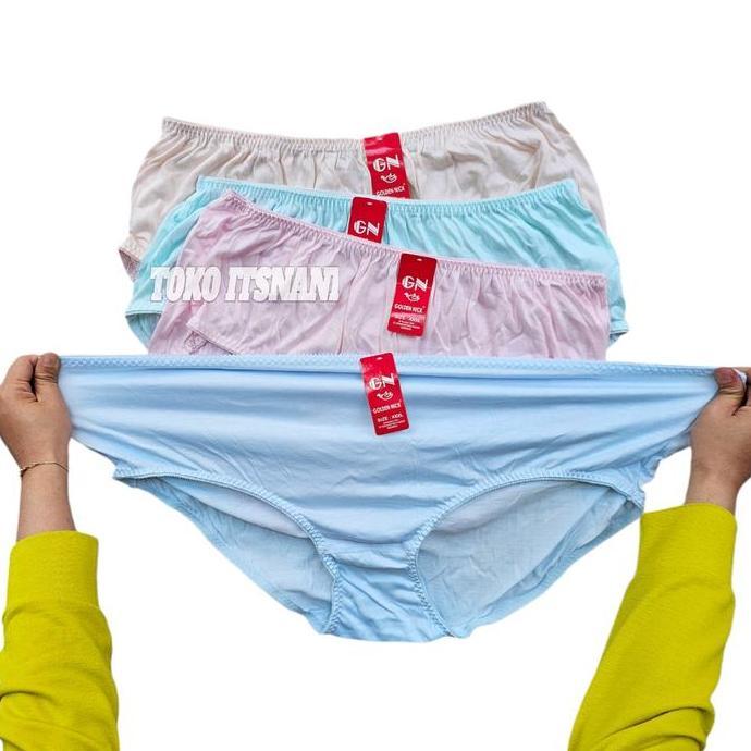 Cd Wanita Golden Nick Jumbo Bahan Katun | Celana Dalam Wanita Lusinan Ukuran Besar