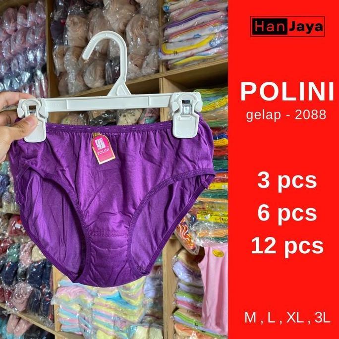 ISI 12 CD POLINI 2088 | CELANA DALAM WANITA POLINI CD POLINI LUSINAN