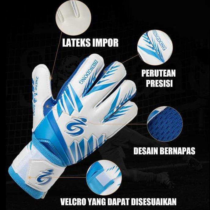 READY STOCKSarung Tangan Kiper Glove / Goalkeeper Glove / Sarung Tangan Sepak Bola - Anak / Dewasa /