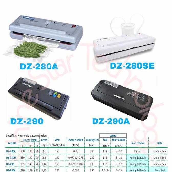 Household Vacuum Sealer Powerpack DZ-280A DZ-280SE DZ-290 DZ-290A