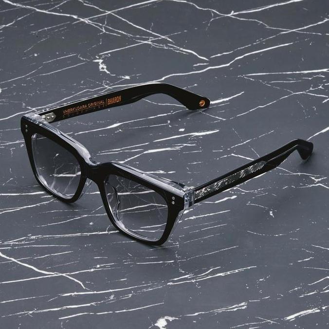 VHERKUDARA - BHARON CRYSTAL CLEAR Frame Kacamata Fashion Original