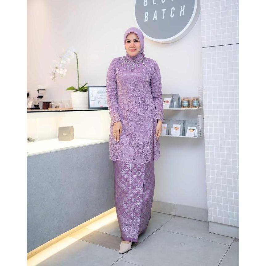 COD Set Kebaya Brukat Payet Lalisa/Kebaya Modern/Kebaya Ibu Besan/Kebaya Kondangan/Kebaya Wisuda Ter