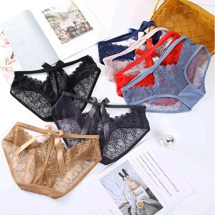 StyleUnderwear - CD Dalam Renda Pita - CD Wanita Transparan Seksi (CD-103)