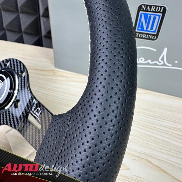 Nardi Stir Racing Mobil Kulit Motif Karbon Semi Celong Premium Universal Original Dan Terpercaya