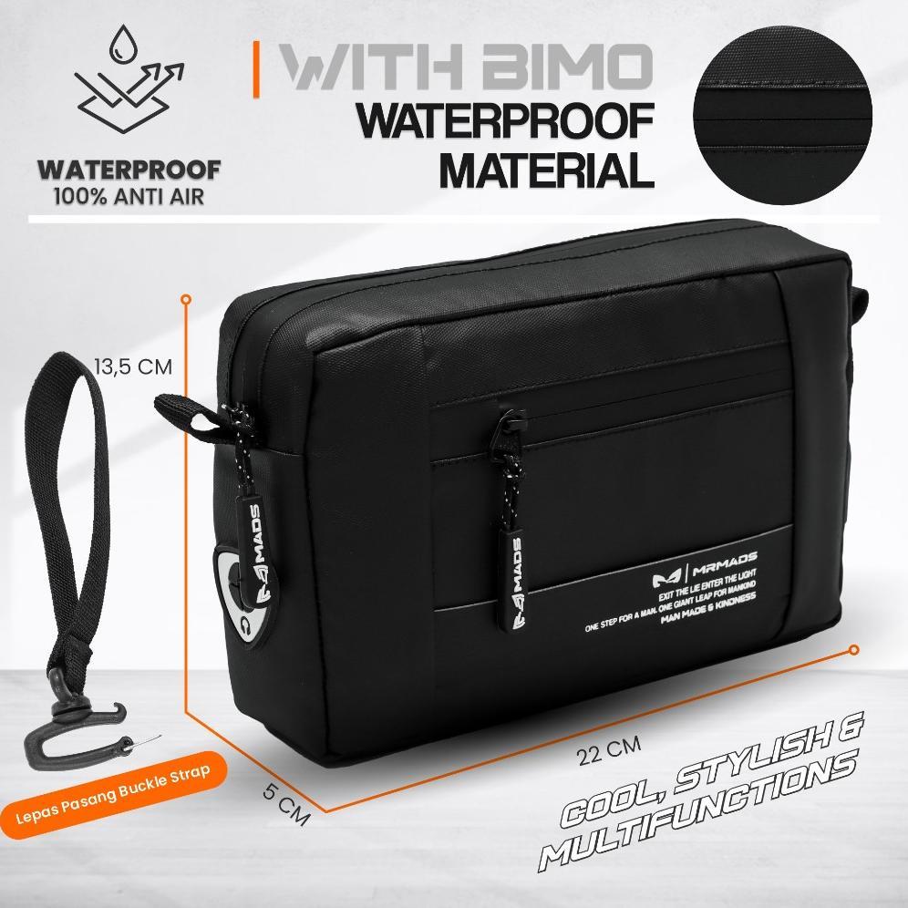 NEW MR MADS - Tas Selempang Pria "KEPLER" Clutch Bag - Sling Bag Waterproof