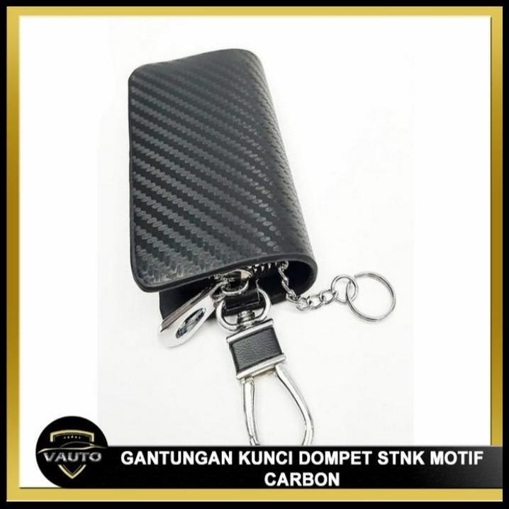 GRATIS ONGKIR DOMPET STNK MOBIL PANTHER ISUZU MOTIF CARBON LOGO GANTUNG 
