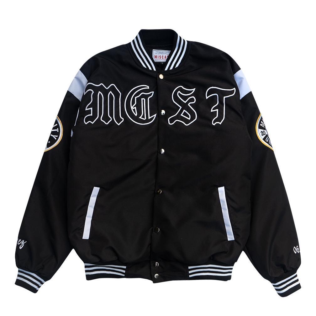 RECOMMENDED Miscast Varsity Jacket Vintage Chavez Hitam